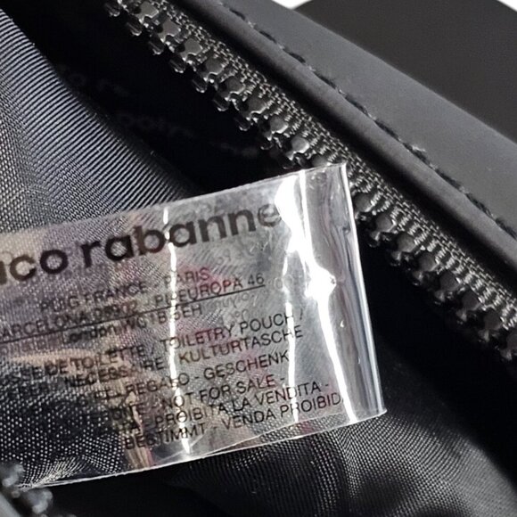 Paco Rabanne Toiletry Bag, Cosmetic Bag, Travel Pouch, Travel Bag, Packing,Black - Picture 3 of 9